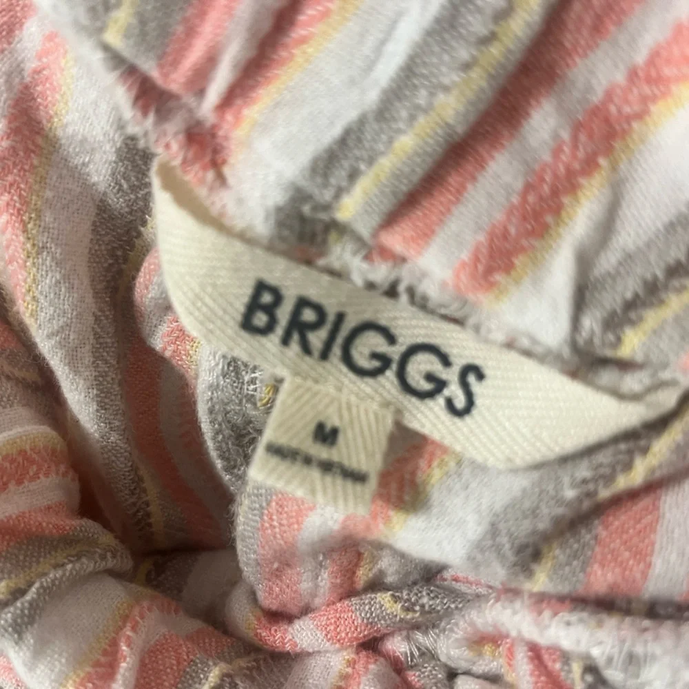 BRIGGS Striped COTTON STRETCHY SHORTS WITH POCKETS - Picture 3 of 3